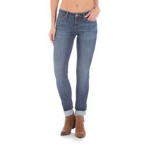 NEW WRANGLER curve flattering skinny jeans in light wash